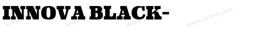 Innova Black字体转换